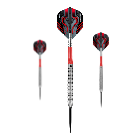 Dardos de acero Harrows Damon Heta Natural Quick Point Das Bild zeigt einen Harrows Damon Heta Natural Quick Point Steeldart. Es handelt sich um einen hochwertigen Dartpfeil für präzises Werfen.
