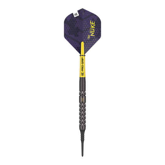 Dardos blandos Target Luke Littler GEN1 - 19 g Das Bild zeigt ein Dart-Produkt. Es trägt den Dateinamen '210324_Target_Luke_Littler_GEN1_Softdarts_1'.