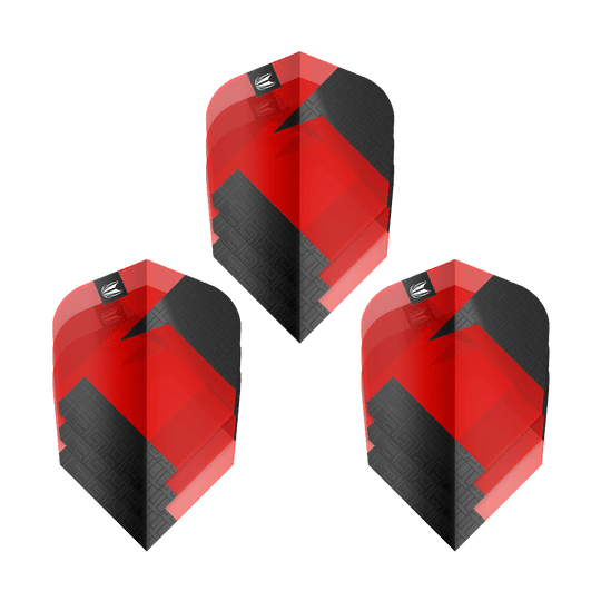 Plumas estándar Target Pro Ultra TAG Red Ten-X - 3 juegos