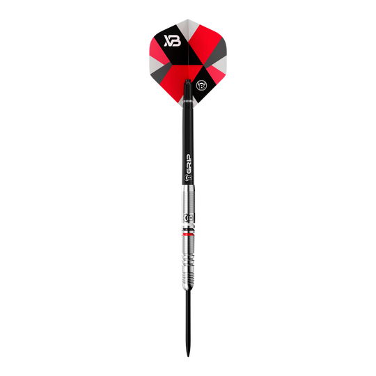 Dardos de acero Bulls Xanti Van Den Bergh - 22 g Das Bild zeigt die Bulls Xanti Van Den Bergh Steeldarts - 22g. Hochwertige Steeldarts für präzises Dartspiel.