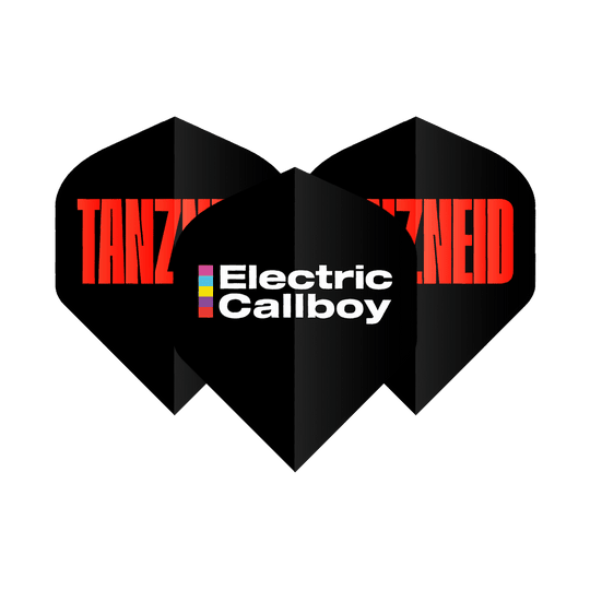 Paquete de vuelo de tanzneid de Electric Callboy - 10 juegos Das Bild zeigt das Produkt Electric Callboy Tanzneid Flight Pack - 10 Sets. Es handelt sich um ein Set Flight Packs, vermutlich in der Farbe Schwarz.