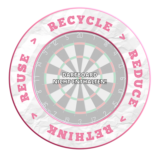 Das Bild zeigt ein Produkt mit dem Dateinamen MSF-C10_McDart_Recyle_Reuse_Reduce_Rethink_Surround_Rosa_3. Auf dem Bild ist kein Produktname angegeben.