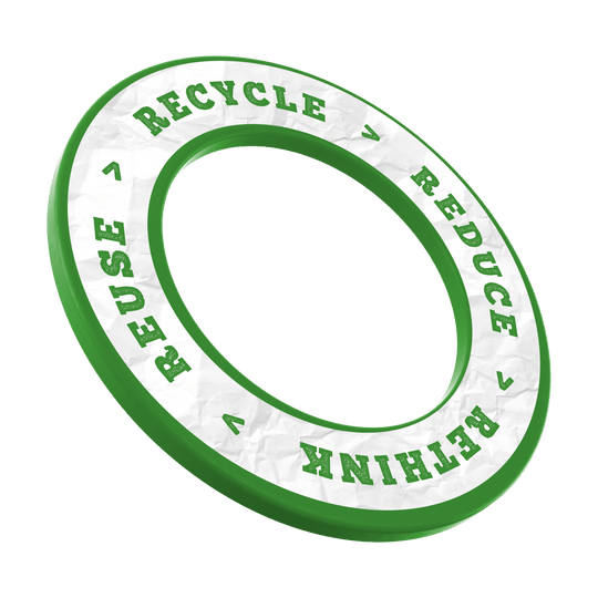 McDart Reciclar Reducir Repensar Reutilizar Marco de dardos Das Bild zeigt ein Produkt mit dem Dateinamen DBS-RRRR4_Surround_Recyle_Reuse_Reduce_Rethink_Grn_3. Es gibt keine weiteren Informationen zum Produkt.