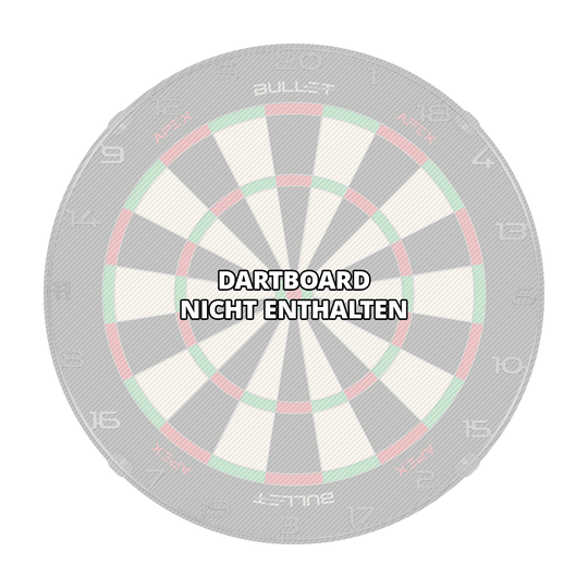 Das Bild zeigt einen Dartboard Zahlenring in Silber. Es handelt sich um das Produkt 'BT1000150 Bullet Dartboard Zahlenring Silber 3'.