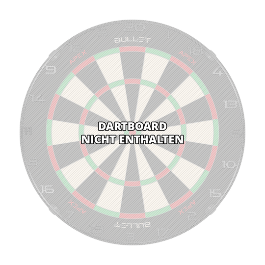 Anillo de número de diana de bala Das Bild zeigt einen Dartboard Zahlenring in Silber. Es handelt sich um das Produkt 'BT1000150 Bullet Dartboard Zahlenring Silber 3'.