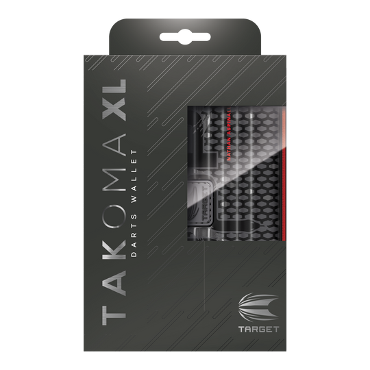 Estuche de dardos Nathan Aspinall Takoma XL Ghost Series Das Takoma XL Ghost Series Nathan Aspinall Dartcase ist auf diesem Bild zu sehen. Diese Darttasche schützt Dartpfeile und Zubehör während des Transports.