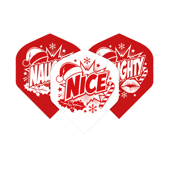 Vuelos estándar McDart Naughty Or Nice No2 Abgebildet ist das Produkt McDart Naughty Or Nice No2 Standard Flights. Es handelt sich um Dartflights in Standardgröße.
