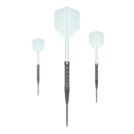 Dardos de acero Caliburn Prisma P2 - 20,5 g Dieses Bild zeigt das Set der Caliburn Prisma P2 Steeldarts mit einem Gewicht von 20,5g. Die Steeldarts sind für das Dartspiel geeignet.